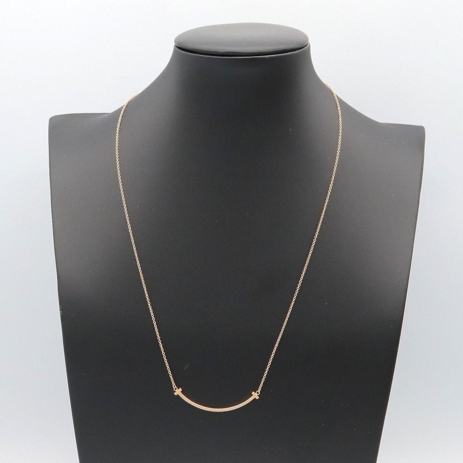 Tiffany Necklace Co T 40.5/45.5 K18Pg