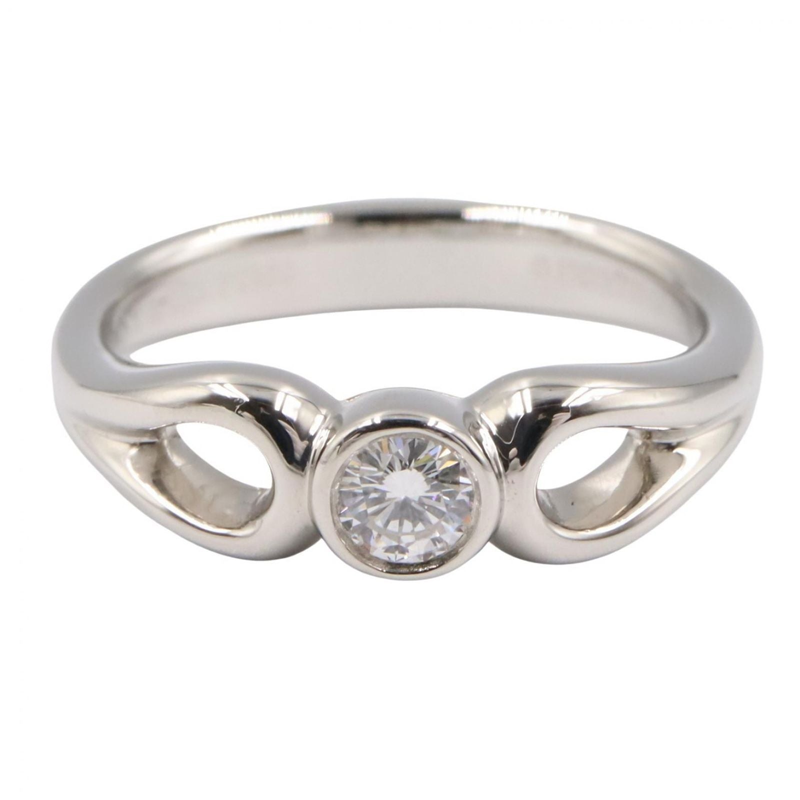 Tiffany Ring Co 1Pd #9 Pt950 Used A