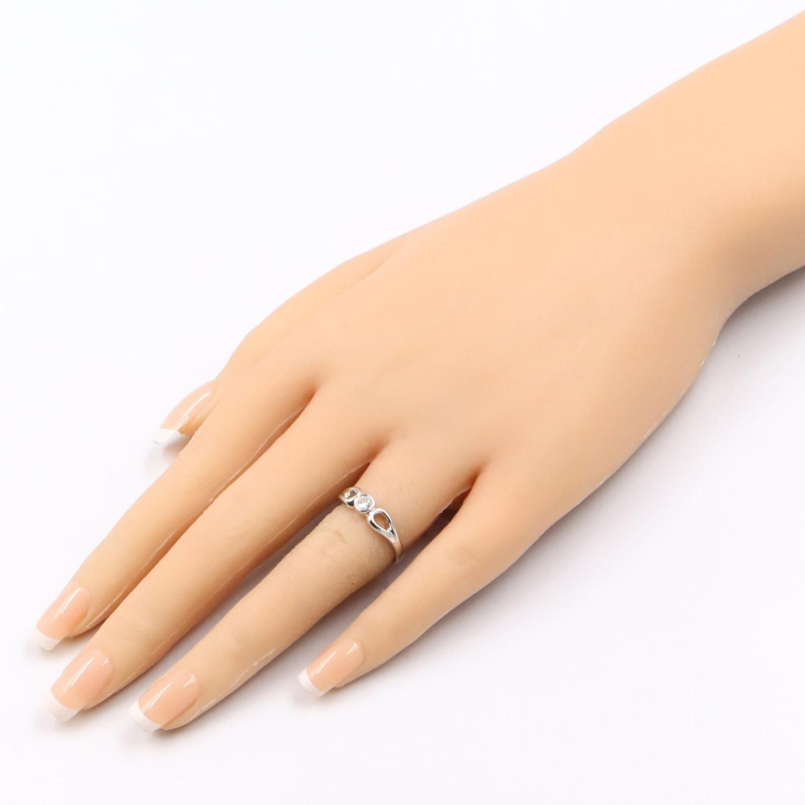 Tiffany Ring Co 1Pd #9 Pt950 Used A