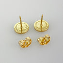 Bvlgari Earrings (For Both Ears) K18Yg Ss