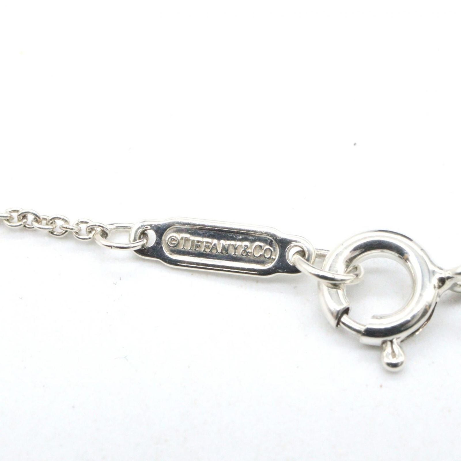 Tiffany Necklace Co W 40 K18 925 Used A