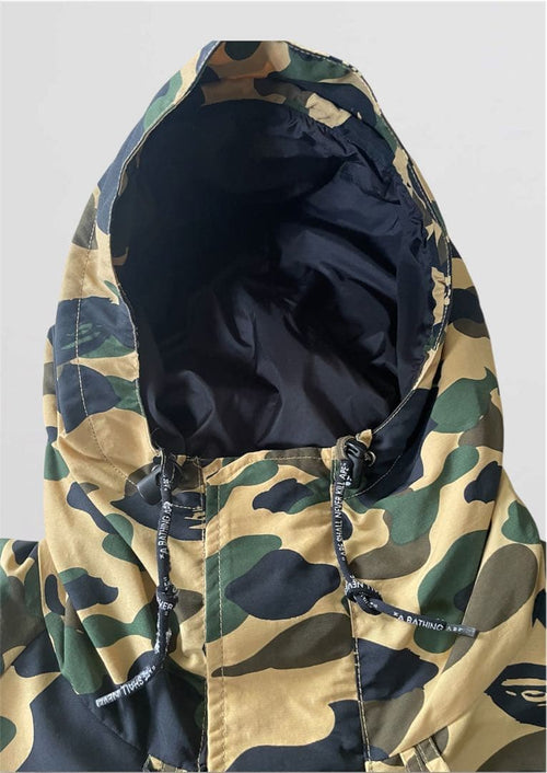 Parkas de montaña A Swimming Ape 1St L Y2K camuflaje amarillo
