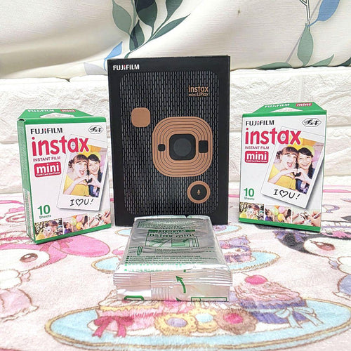 Fujifilm Instant Cameras 635 Fuji Film Instax Mini Liplay Black