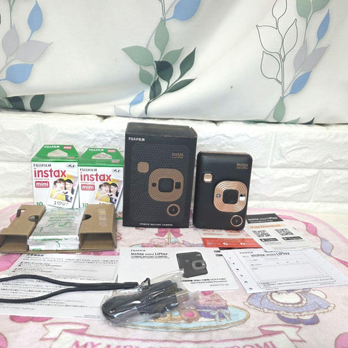 Fujifilm Instant Cameras 635 Fuji Film Instax Mini Liplay Black
