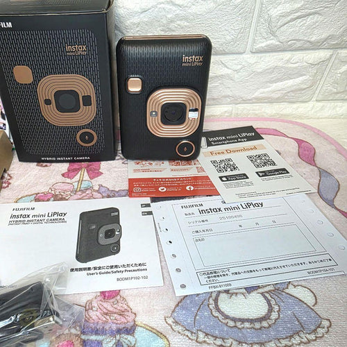 Fujifilm Instant Cameras 635 Fuji Film Instax Mini Liplay Black