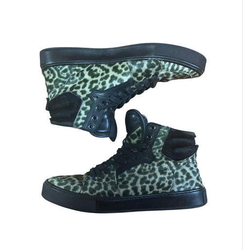 Yves Saint Laurent Rive Gauche Sneakers ~12Ss Leopard High