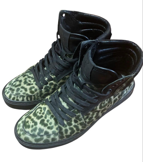 Yves Saint Laurent Rive Gauche Sneakers ~12Ss Leopard High