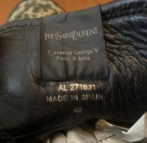 Yves Saint Laurent Rive Gauche Sneakers ~12Ss Leopard High