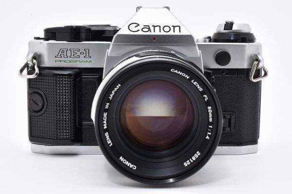 Canon Slr Camera (Film) Ae-1 Program F1.4 #0809A