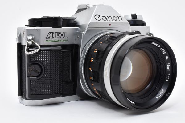 Canon Slr Camera (Film) Ae-1 Program F1.4 #0809A
