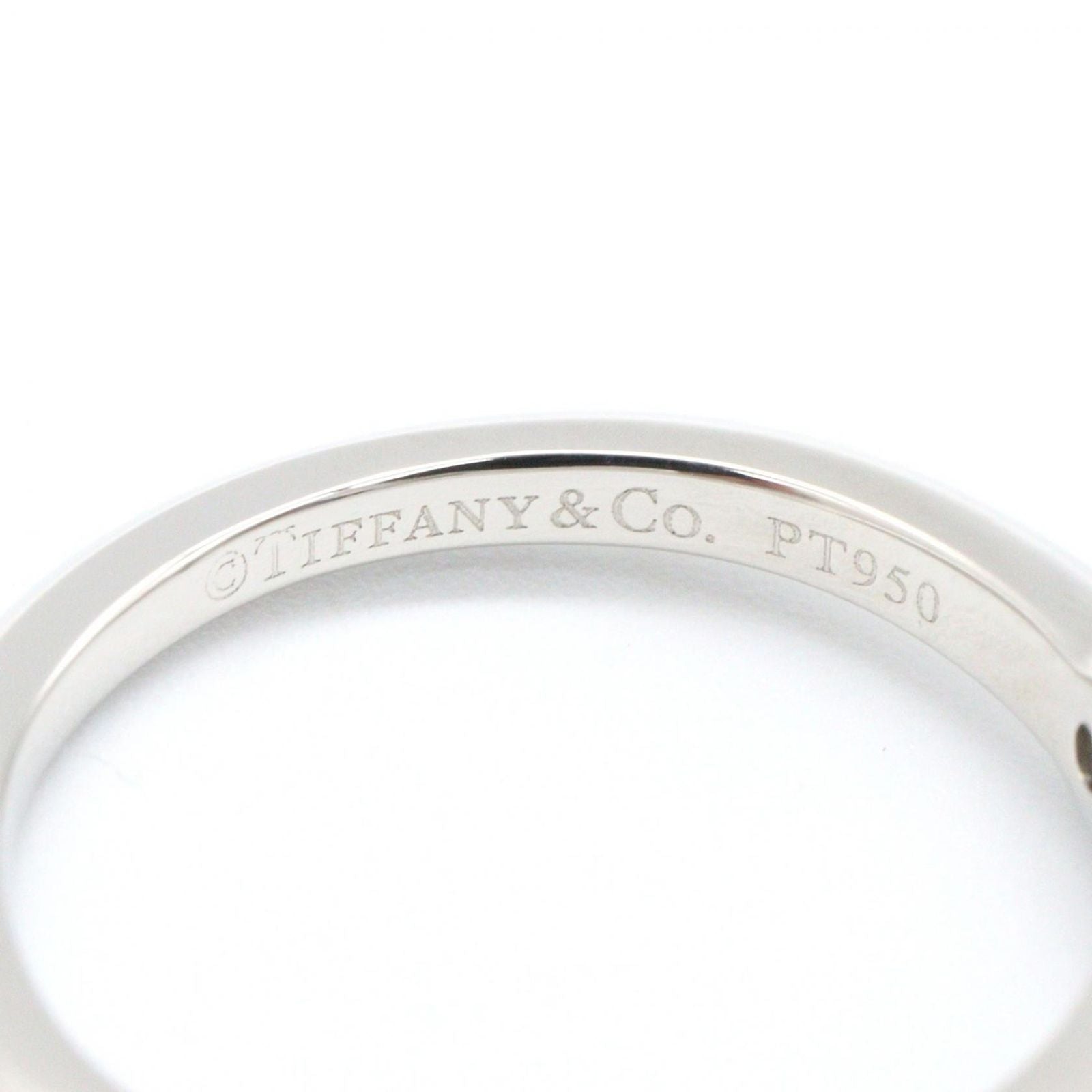 Tiffany Ring Co #7 Pt950 Used A