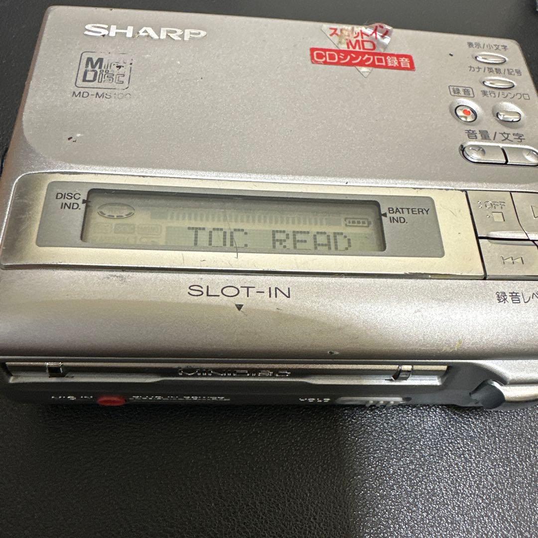 Portable Md Player Sharp Md-Ms100