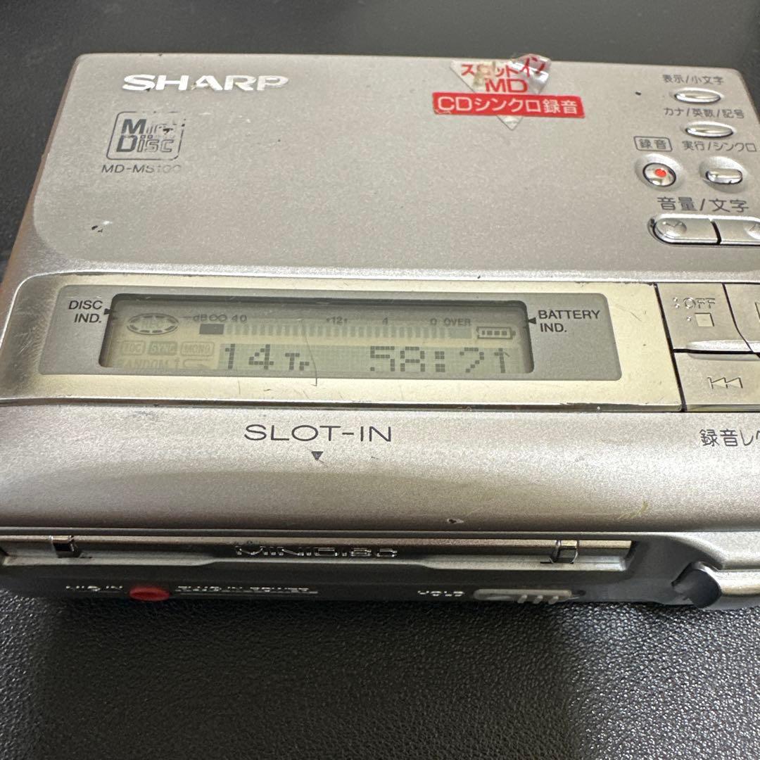 Portable Md Player Sharp Md-Ms100