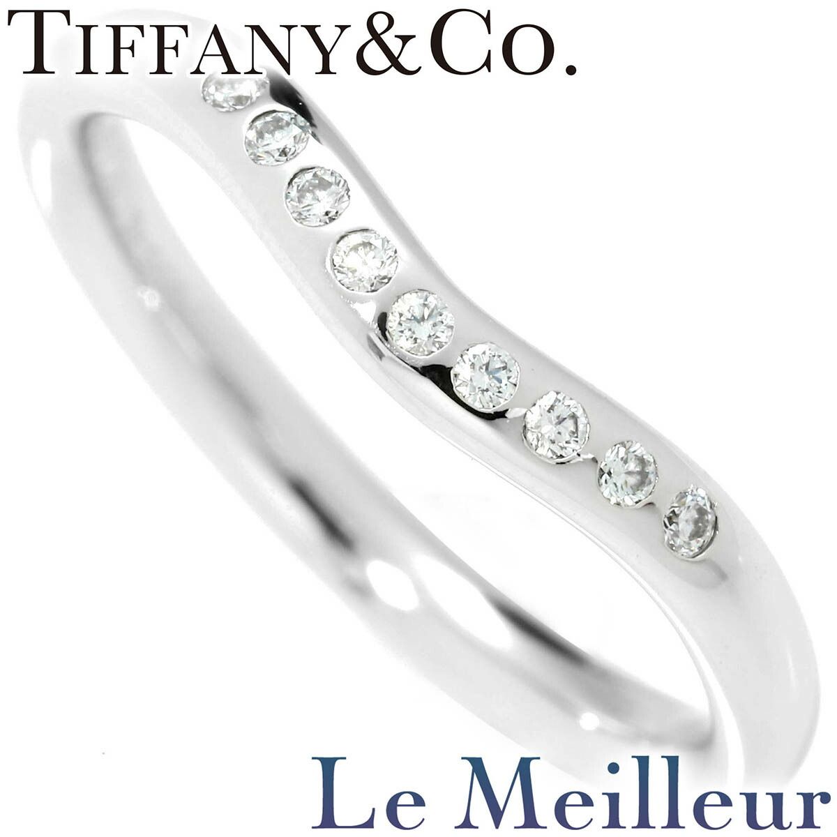 Tiffany Ring Tiffany&Co. Pt950 9P 7.5 Ok Re-Price