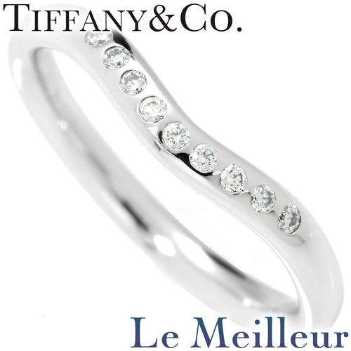 Tiffany Ring Tiffany&Co. Pt950 9P 7.5 Ok Re-Price