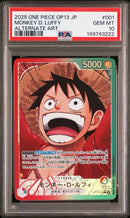 One Piece Card Game Psa10 D Op13-001 222