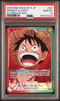 One Piece Card Game Psa10 D Op13-001 222