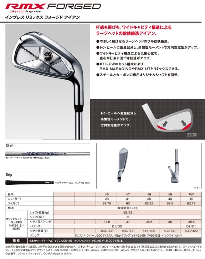 Yamaha Iron Set