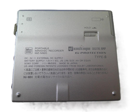 Sony Portable Md Players Mz-N920