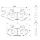 Brake 3 Daytona (F)Kdx250Sr -72451