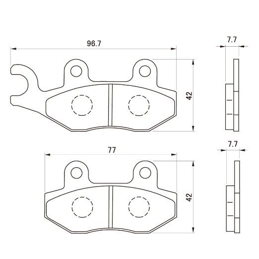 Brake 3 Daytona (F)Kdx250Sr -72451