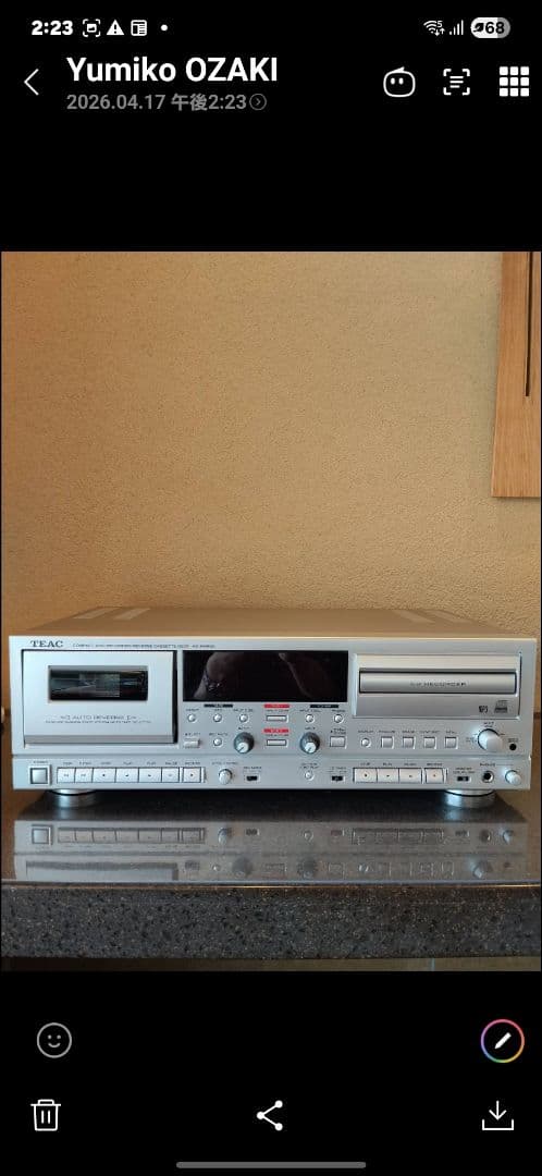 Cd Md Cassette Deck Teac Ad-Rw950