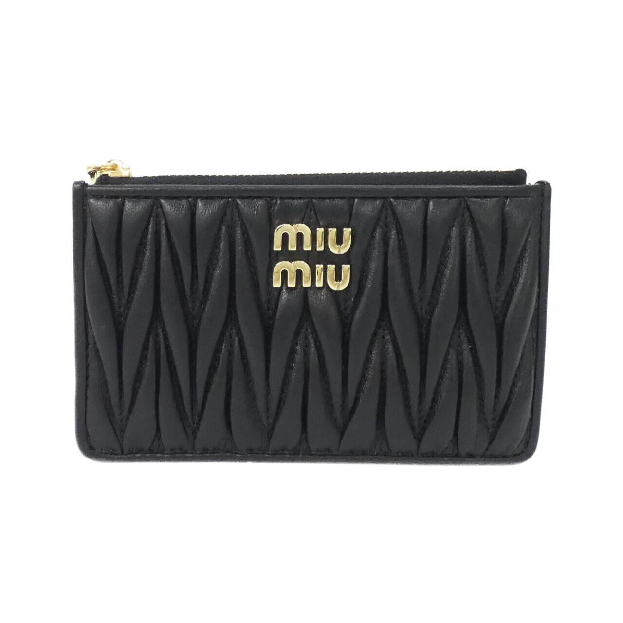Miu Coin Case Purse 5Mb06M Nero( Gold(