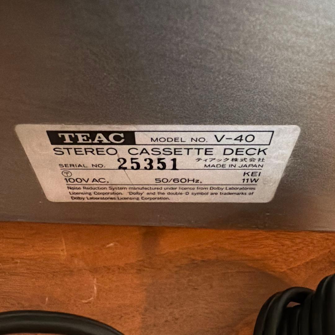 Teac Cd, Md Cassette Decks V-40