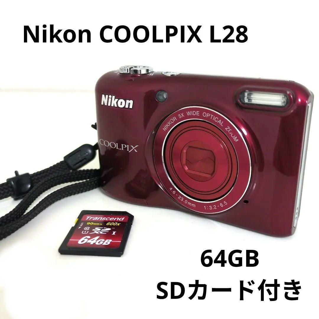 Nikon Compact Digital Cameras Coolpix L28 64Gbsd