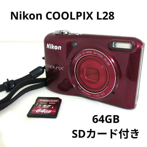 Nikon Compact Digital Cameras Coolpix L28 64Gbsd