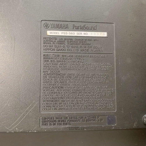 Yamaha Other Portasound Pss-560 Ac