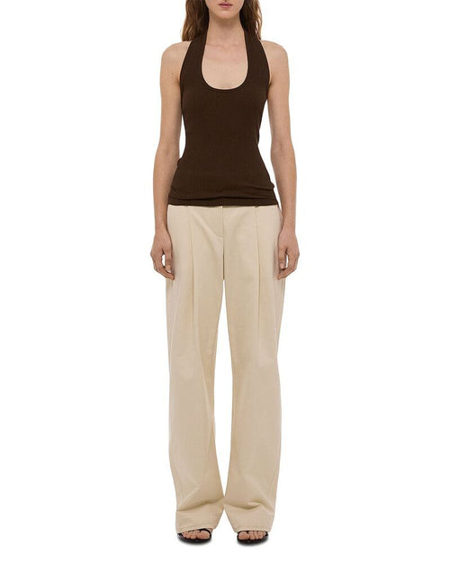 Camisole Helmut Lang Halter Strap Tank Top Bistre