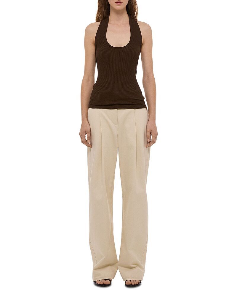 Camisole Helmut Lang Halter Strap Tank Top Bistre