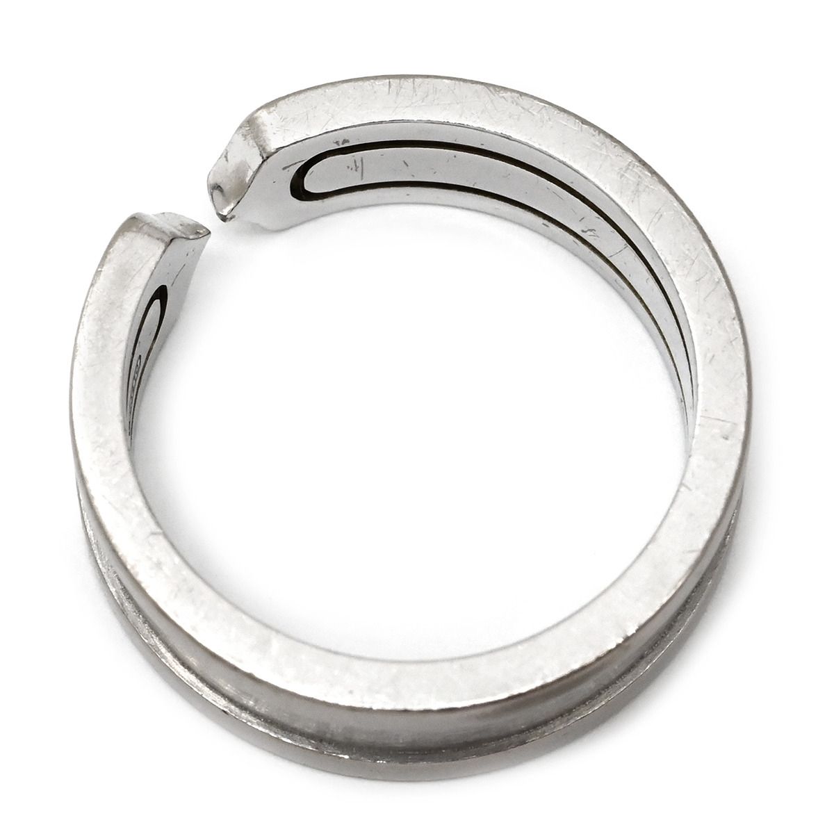 Cartier Ring C2 #52(Jp12) C 2C 750Wg 18K 18 11.5