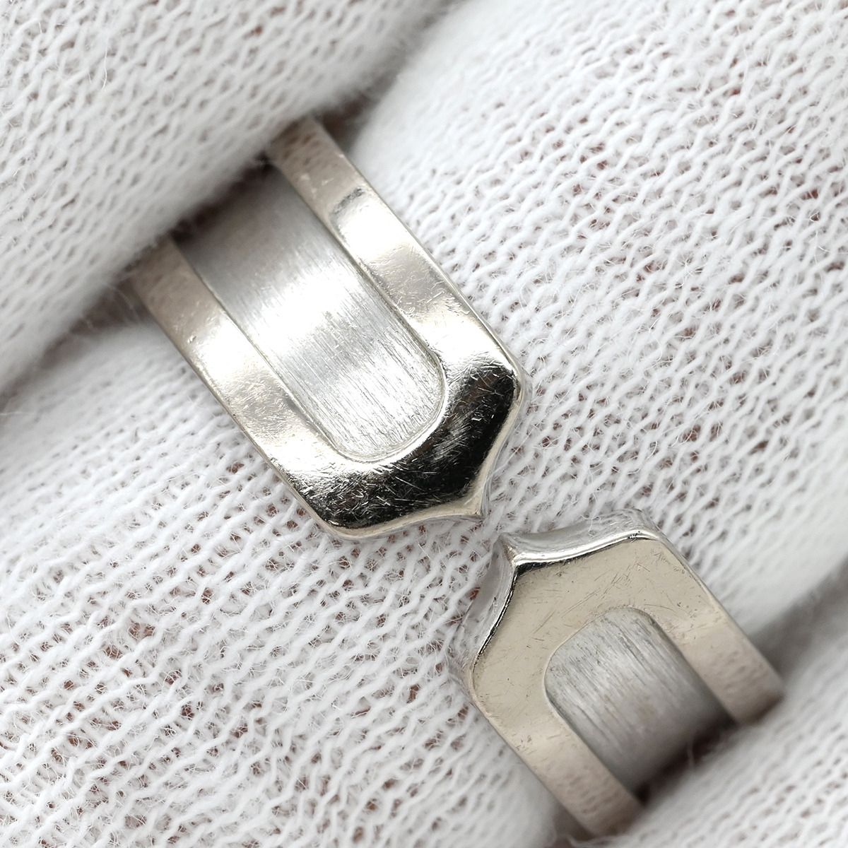 Cartier Ring C2 #52(Jp12) C 2C 750Wg 18K 18 11.5