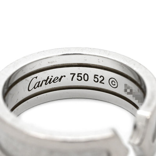 Cartier Ring C2 #52(Jp12) C 2C 750Wg 18K 18 11.5