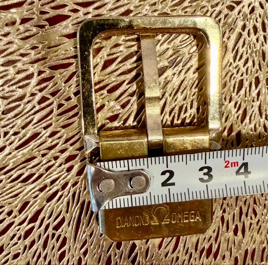 Omega Belts Diamond Gold