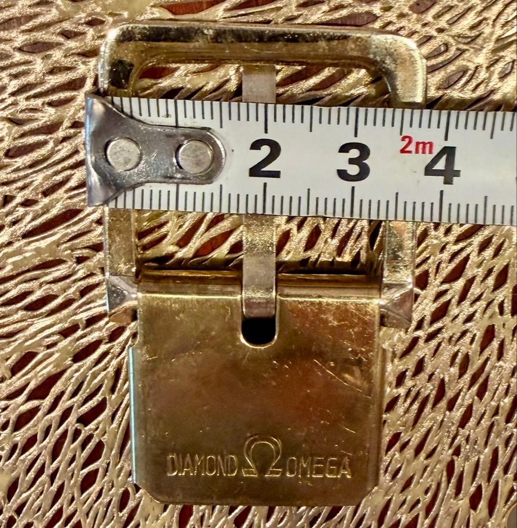 Omega Belts Diamond Gold