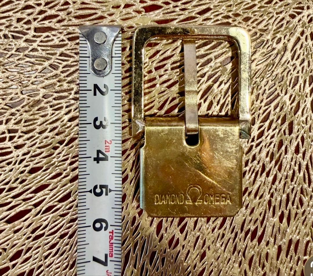 Omega Belts Diamond Gold