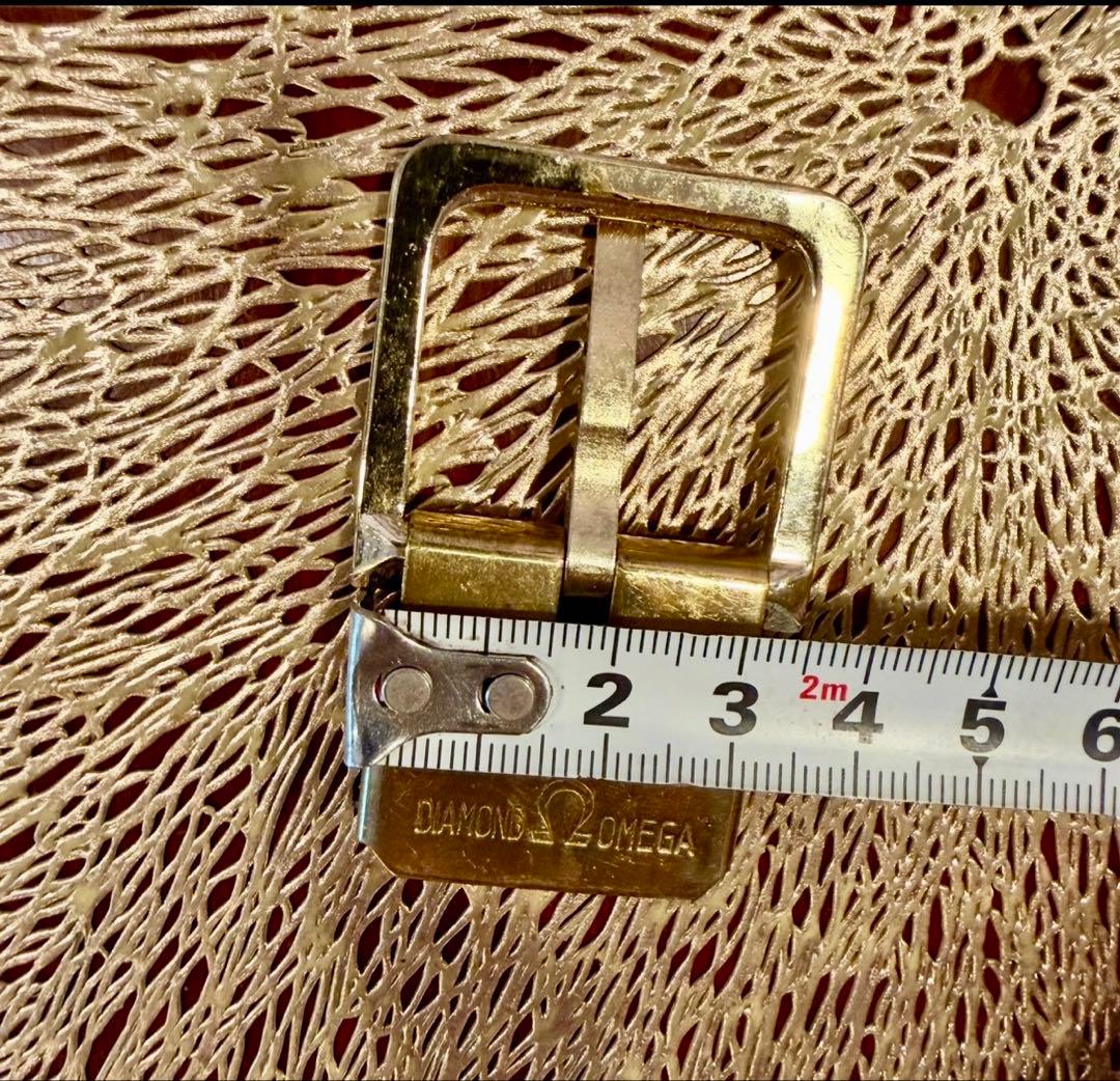 Omega Belts Diamond Gold