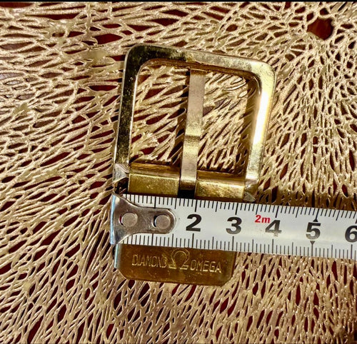 Omega Belts Diamond Gold