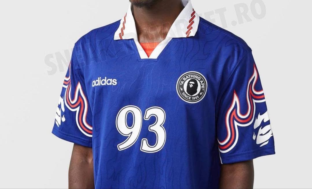 A Bathing Ape Shirts Bape Adidas Flamejersey2Xl