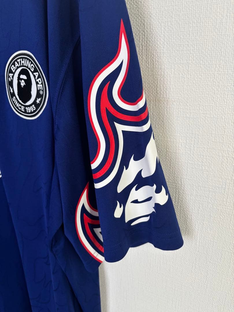 A Bathing Ape Shirts Bape Adidas Flamejersey2Xl