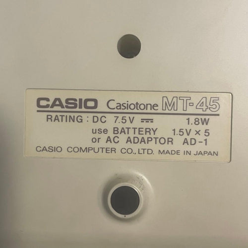 Casio Analog Synthesizers Casiotone Mt-45