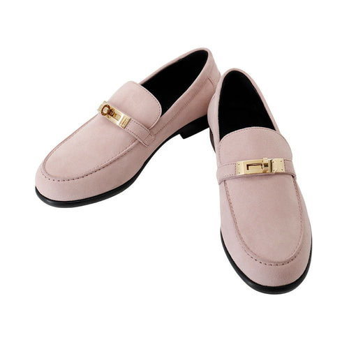Hermes Loafers Leather Shoes 36