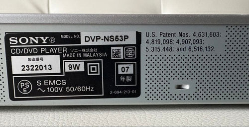 Sony Dvd Recorder Dvp-Ns53P