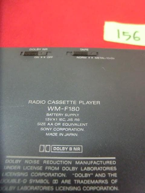 Cassette Players 156 Sony Walkman Wm-F180