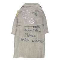 Dries Van Noten Peacort Wool Coat 1998Aw Viburnum Memorial Graphic Gown Free
