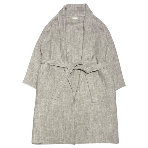 Dries Van Noten Peacort Wool Coat 1998Aw Viburnum Memorial Graphic Gown Free