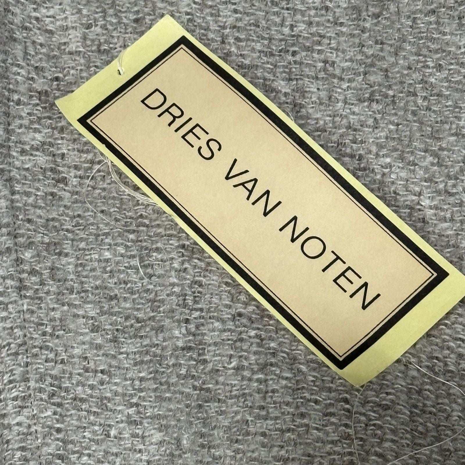 Dries Van Noten Peacort Wool Coat 1998Aw Viburnum Memorial Graphic Gown Free